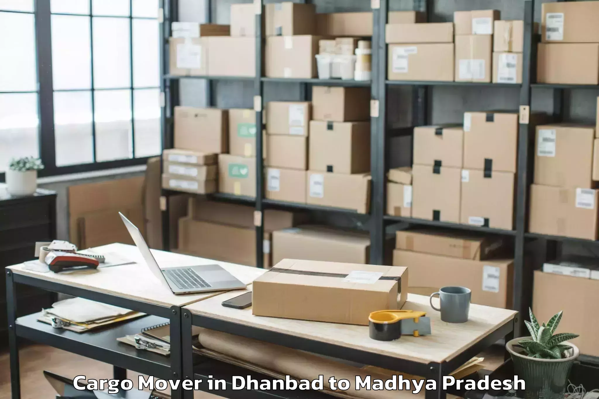 Leading Dhanbad to Ganj Basoda Cargo Mover Provider